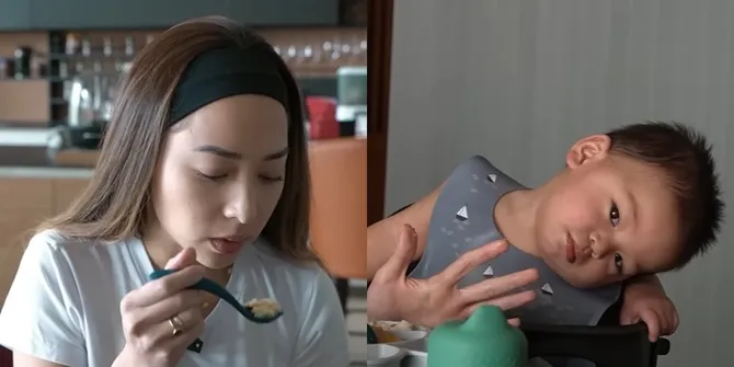 Parentingnya Dipuji, Foto Nikita Willy Suapi Baby Issa yang Tak Mau Makan Sendiri Lagi - Nggak Akan Maksa Jika Menolak Makanan