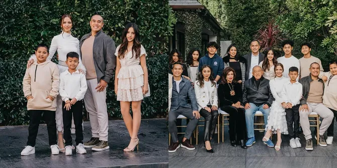 Pemotretan Sederhana Keluarga Bakrie Lengkap dari Berbagai Usia, Kecantikan Mikhayla Anak Nia Ramadhani Curi Perhatian