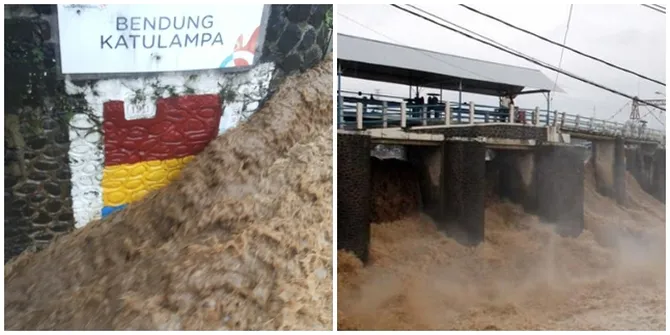 Penampakan Bendungan Katulampa Yang Sudah Siaga 1, Arusnya Ngeri!