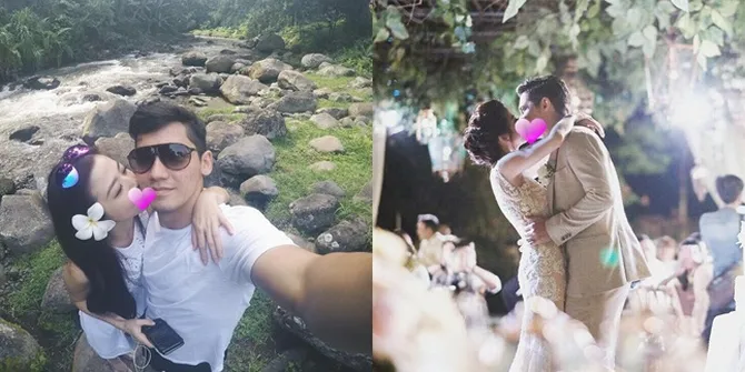 Pengantin Baru, Deretan Foto Franda Cium Mesra Samuel Zylgwyn