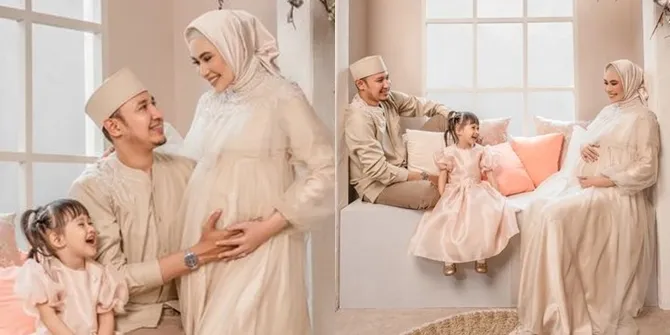 Penuh Kebahagiaan, Potret Maternity Shoot Kartika Putri di Kehamilan Kedua Ditemani Sang Suami dan Anak