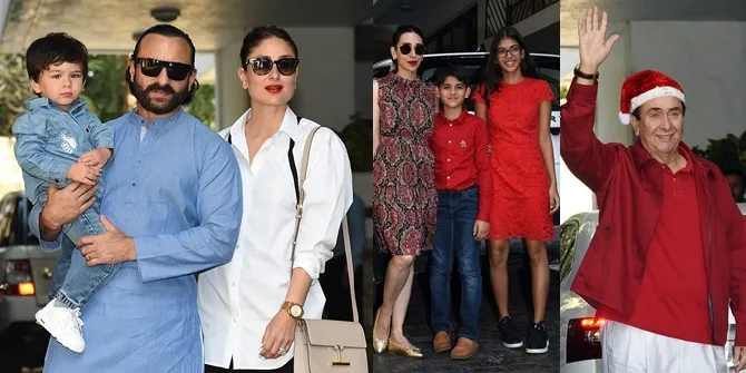 Perayaan Natal Keluarga Kareena Kapoor, Taimur Ali Khan Nggemesin