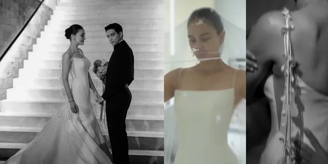 Persiapan Nikah Cuma 2 Bulan, Begini Detail Gaun Resepsi Luna Maya yang Dibuat Khusus - Anggun dan Elegan
