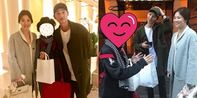 Perut Buncit Saat Foto Bareng Fans, Song Hye Kyo Sudah Hamil?