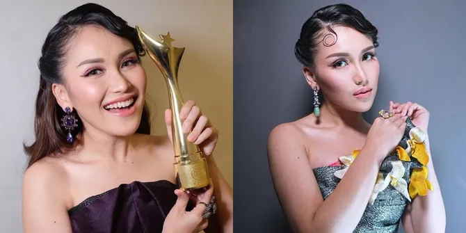Pesona Cantik Ayu Ting Ting Borong Trofi Penghargaan di ADI 2022, Bahagia dan Glowing Pamer Gaya Berbusana Glamor!
