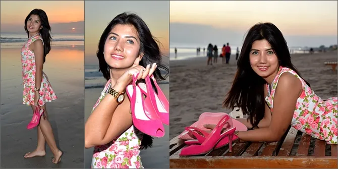 FOTO: Saat Icha, Adik Bella Shofie Nikmati Liburan Hot di Pantai!