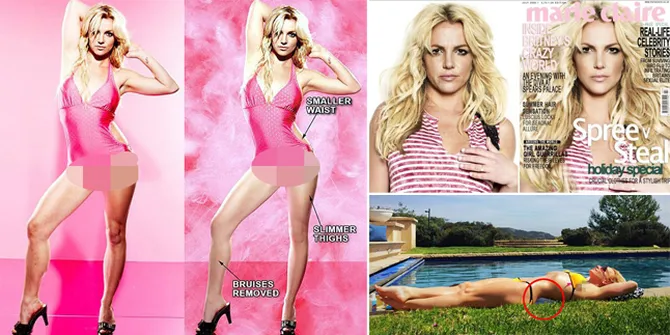 Photoshop Fail! Foto-Foto Editan Britney Spears Yang Bikin Heboh