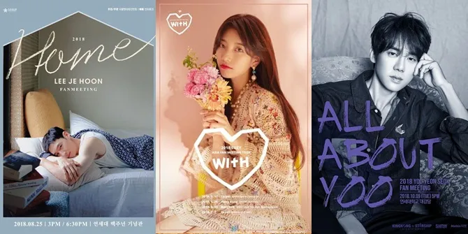 Poster Fanmeeting Para Bintang Korea Ini Estetik & Enak Dipandang