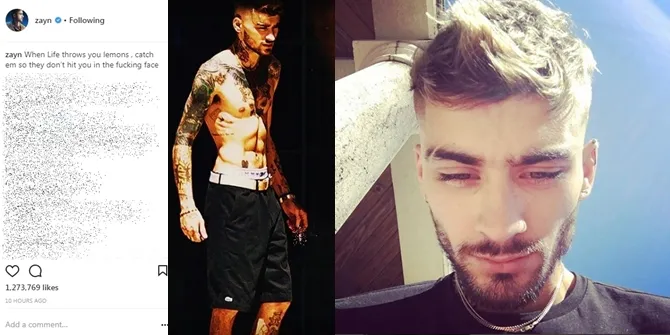 Postingan Zayn Malik Usai Putus Dari Gigi Hadid, Nampak Galau