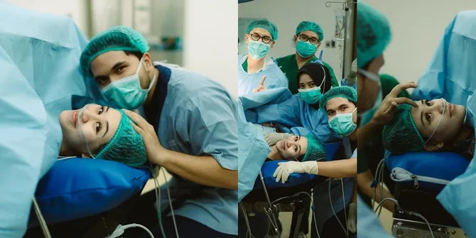 Potret Aaliyah Massaid Lahirkan Anak Pertama, Thariq Halilintar Setia Temani - Bayi Laki-laki