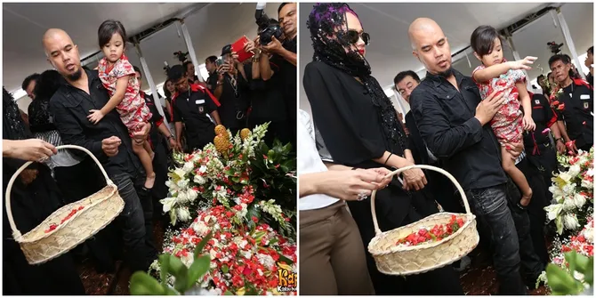 Potret Ahmad Dhani Saat Hadir di Pemakaman Frans Tumbuan