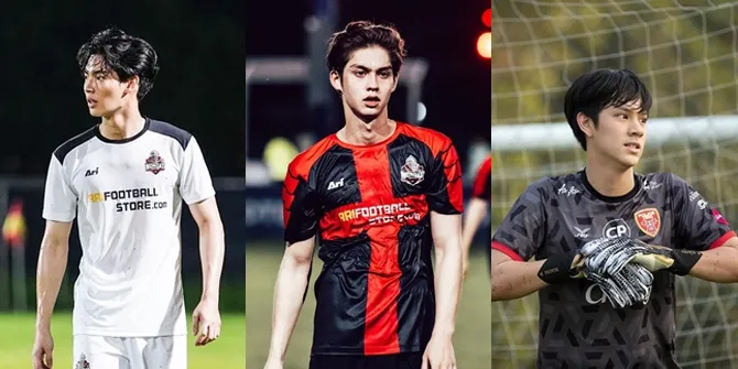 Potret Aktor Thailand Saat Main Bola, Pamer Jidat - Keringatan Bikin Makin Ganteng