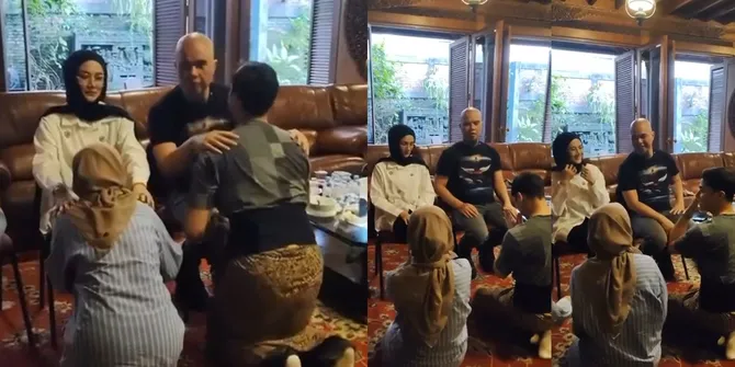 Potret Al Ghazali Latihan Sungkeman ke Ahmad Dhani dan Mulan Jameela, Penuh Gelak Tawa