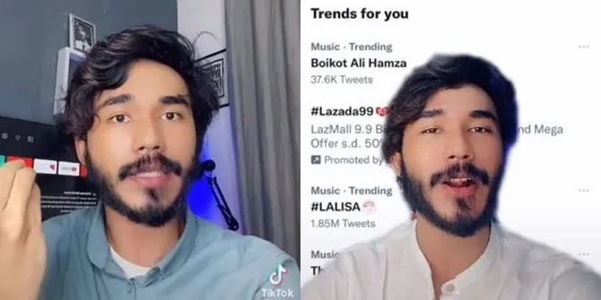 Potret Ali Hamza Bintang TikTok yang Viral Diboikot Netizen, Disebut Sebar Fitnah dan Kebencian