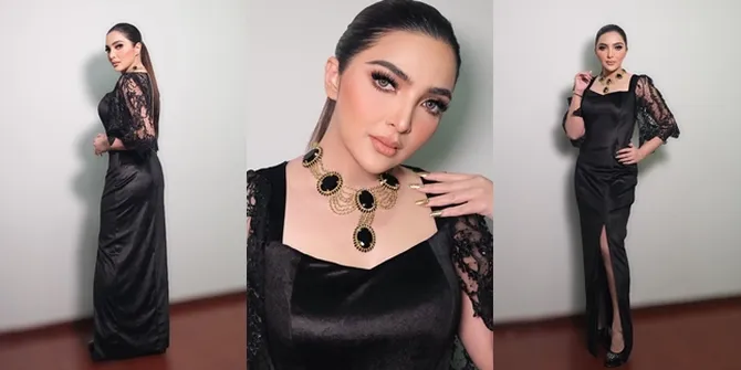 Potret Ashanty Tampil Anggun Pakai Gaun Hitam Hadiri AMI Awards 2021, Disebut Mirip Millen Cyrus - Tetap Awet Muda Meski Sebentar Lagi Jadi Nenek
