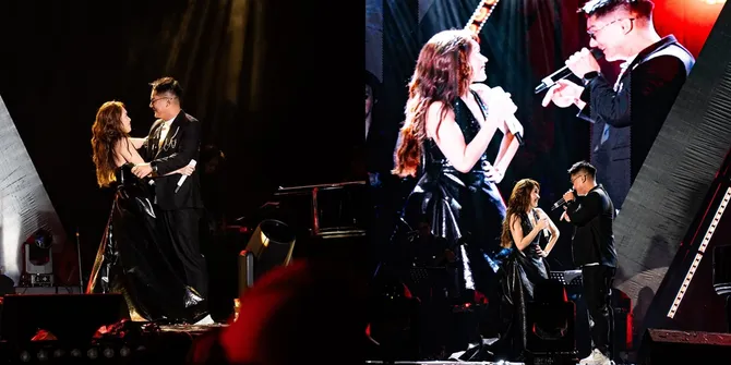 Potret Ayu Ting Ting Duet dengan Boy William, Nyanyi Lagu Jennie Hingga Peluk Cium