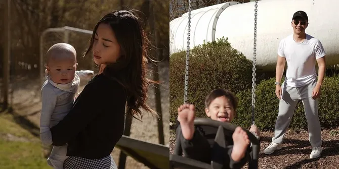 Potret Baby Issa dan Baby Nael Bobo Ganteng di Italia, Nikita Willy Bagikan Ketenangan Keluarga