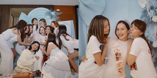 Potret Bridal Shower Beby Tsabina dari Teman-Temannya, Calon Mempelai dan Sahabat Cantik Semua