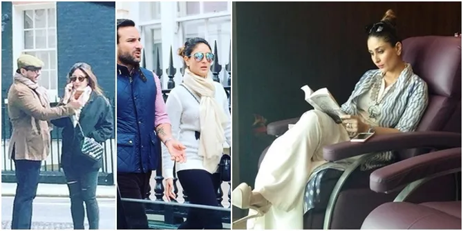 Potret Candid Liburan Kareena Kapoor dan Saif Ali Khan di London