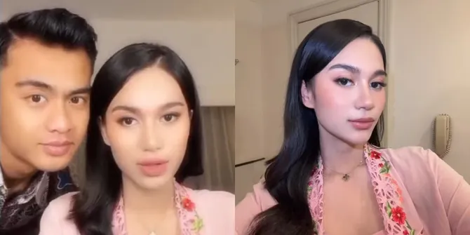 Potret Cantik Azizah Salsha di Kondangan Rizky Ridho, Ternyata Disuapi Pratama Arhan Saat Dandan