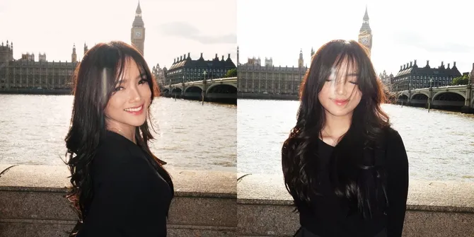 7 Potret Cantik Fuji Liburan ke London, Auranya Dewasa dan Penuh Pesona