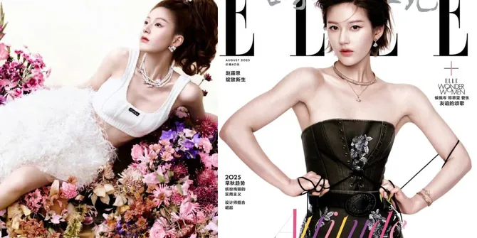 Potret Cantik Zhao Lusi Jadi Cover Majalah Elle di China, Visualnya Bikin Jatuh Hati