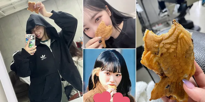 Potret Chaewon LE SSERAFIM yang Doyan Banget Bungeoppang, Sampai Sering Selfie Gemes Sambil Makan