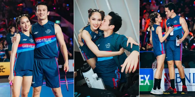 Potret Cinta Laura dan Arya Vasco Menang di Turnamen Bulu Tangkis, Mesra Bagai Dunia Hanya Milik Berdua