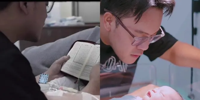 7 Potret Danang Pradana Setia Temani Istri Jelang Melahirkan, Bacakan Alquran - Adzani Anak