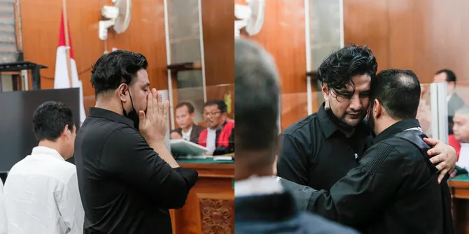 Potret Detik-Detik Ammar Zoni Divonis 7 Bulan Penjara, Tetap Bersyukur: Ini Berkat Doa Keluarga & Istri Saya