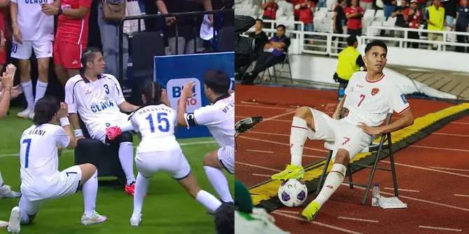 Potret Detik-Detik Jirayut Selebrasi ala Marselino Ferdinan, Padahal yang Cetak Gol Thariq Halilintar