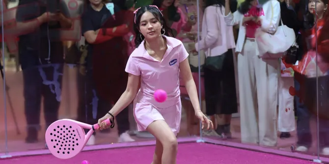 Potret Eca Aura Main Padel, Terapkan Gaya Hidup Sehat