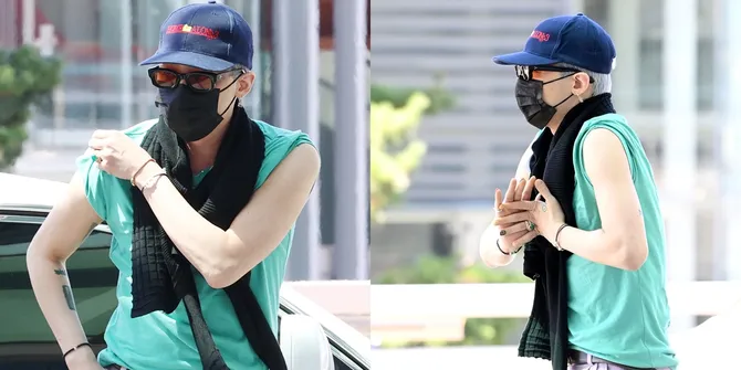 Potret G-Dragon di Bandara Mau Berangkat ke Indonesia, Menjelma Jadi Cowok Kue #MusicOfTheMonth