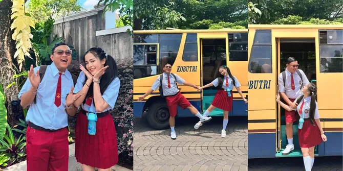 Potret Gemas Denny Caknan dan Bella Bonita Pakai Seragam SD, Pose Gandengan Digodain Netizen