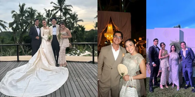 Potret Gisel Akhirnya Go Public Pajang Foto Bareng Cinta Brian di Nikahan Luna Maya, Romantis Abis