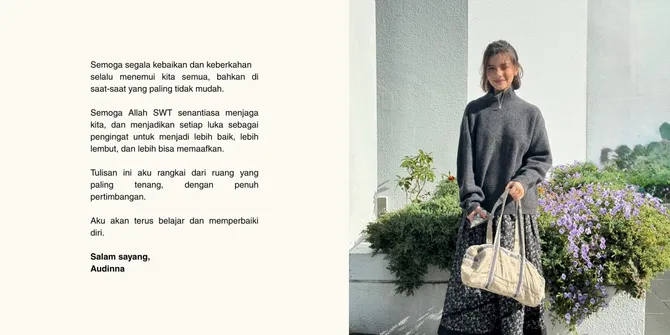 Potret Isi Permintaan Maaf Audinna Usai Bongkar Perselingkuhan Sang Pacar 