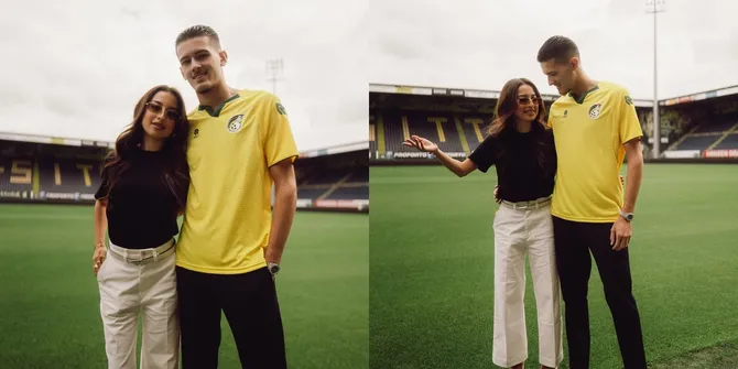 Potret Jennifer Coppen Temani Justin Hubner ke Club Sepak Bola Baru, Bangga dengan Sang Kekasih