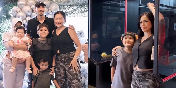 Potret Jessica Iskandar Rayakan Ulang Tahun ke-11 El Barack, Seru Main Tembak-Tembakan