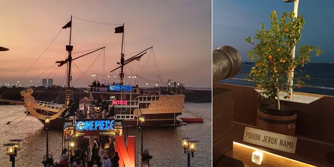 Potret Kapal Going Merry Berlabuh di Indonesia, Ada Pohon Jeruk Nami Sampai Tempat Favorit Luffy
