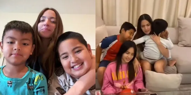 Potret Kedekatan Nia Ramadhani dan Dua Anak Cowoknya, Si Bungsu Nempel Banget Gak Mau Punya Adik
