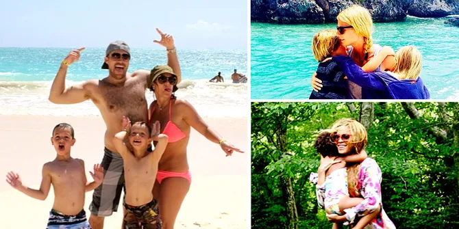 Potret Kedekatan Seleb Hollywood Dengan Putra-Putrinya