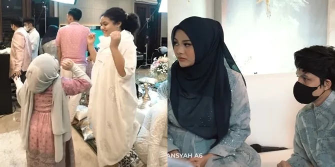 Potret Keluarga Besar Hermansyah Berkumpul di Pengajian Kehamilan Aurel, Arsy Senang Bisa Bertemu Amora dan Kellen