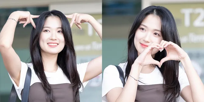 Potret Kim Hye Yoon di Bali, Sopan Banget dan Disambut Meriah Penggemar Saat di Bandara Ngurah Rai