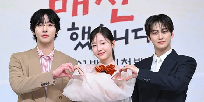 Potret Kompak Ahn Hyo Seop, Chae Won Bin dan Kim Bum di Preskon 'SOLD OUT ON YOU'