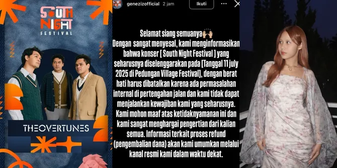 Potret Kompak Nadin Amizah dan The Overtunes Umumkan Batal Tampil di Bali