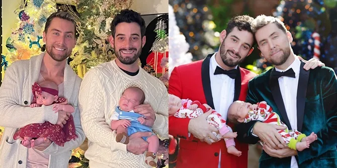Potret Lance Bass Mantan Member Boyband NSYNC Bersama Suami, Bahagia Punya Anak Kembar yang Lahir dari Ibu Pengganti