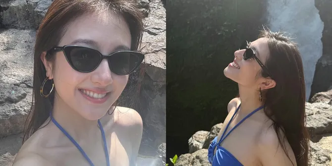 Potret Li Landi Tiba-Tiba Liburan di Bali, Jiejie China Cantik Nikmati Musim Panas