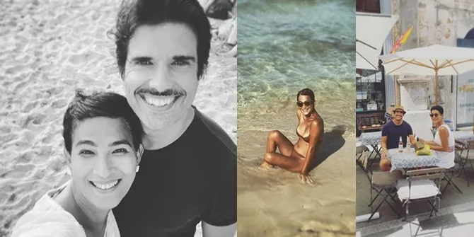 Potret Liburan Romantis Oscar Lawalata Bareng Pacar Bule di Italia, Hot Berbikini di Pantai