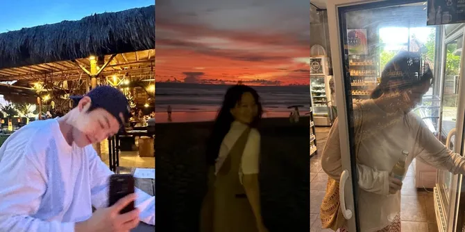 Potret 'Lovestagram' Kim Woo Bin dan Shin Min Ah Saat Liburan Bareng di Bali - Romantis Meski Tak Foto Bareng