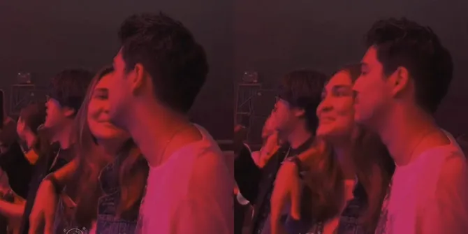 Potret Luna Maya Dan Maxime Bouttier Kepergok Nonton Konser Suga BTS Berdua, Pamer Pelukan Mesra